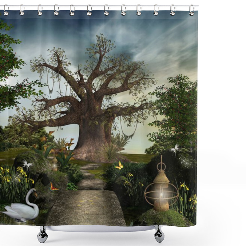 Personality  Fabulous Garden Shower Curtains