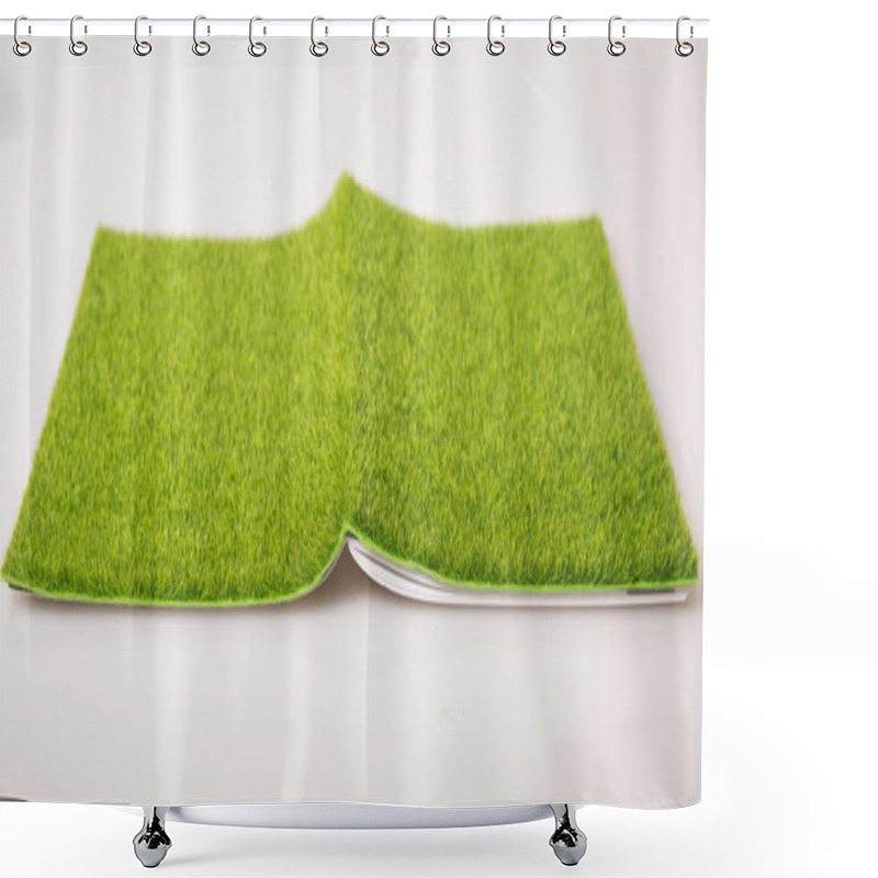 Personality  Green Book, Green Concept Shower Curtains