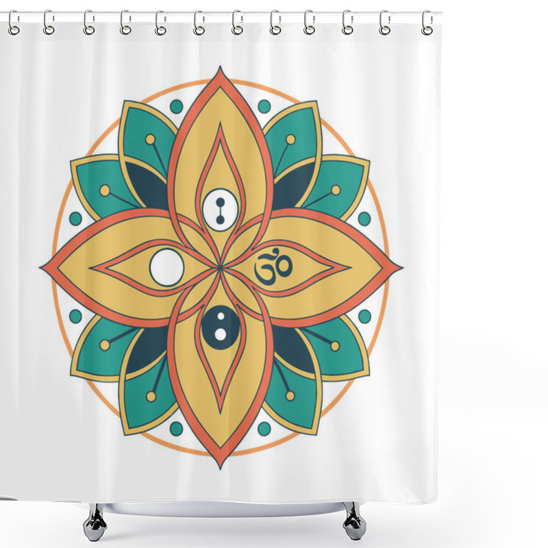 Personality  Understanding The Ritualistic Importance Of Mandalas, Butterfly On A White Shower Curtains