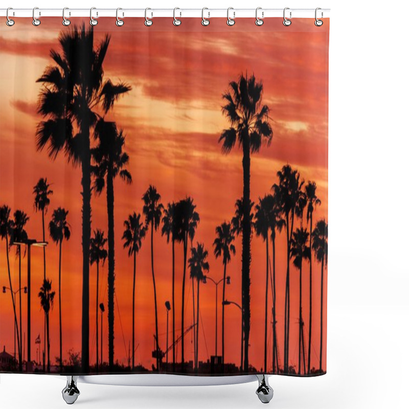 Personality  California Sanset Scenery Shower Curtains