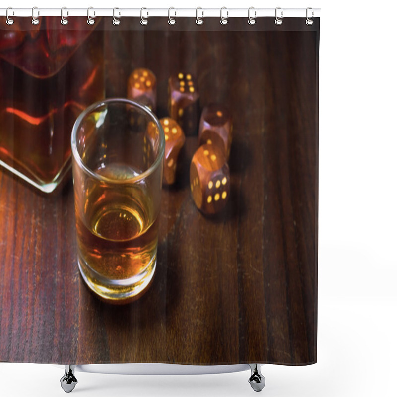 Personality  Whisky And Craps Shower Curtains