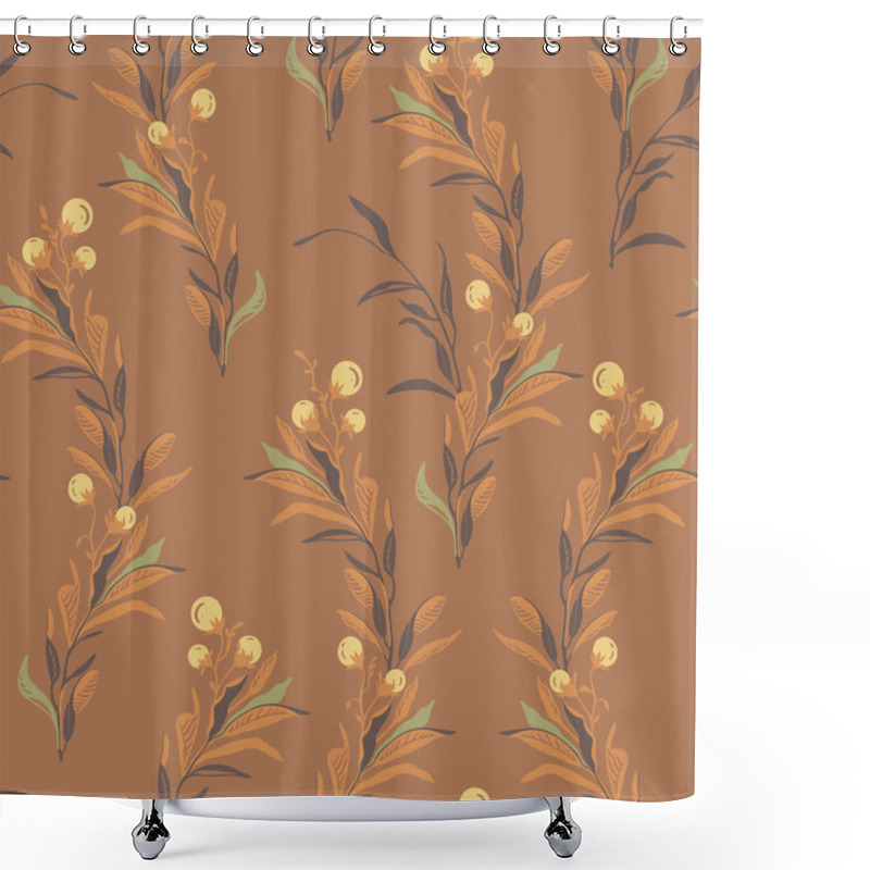 Personality  Designed For Both Digital And Print Use. Ideal For Fabric, Wallpaper, Gift Wrap. Inspires Peace And Warmth. Neutral Background, Layered Cutout Elements. Perfect For Cozy Autumn Decor. Shower Curtains