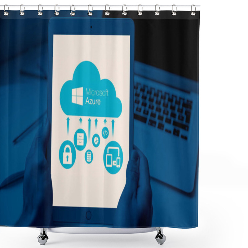 Personality  Microsoft Azure Cloud Computing Services Shower Curtains