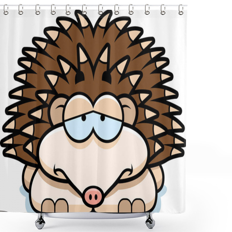 Personality  Sad Little Hedgehog Shower Curtains