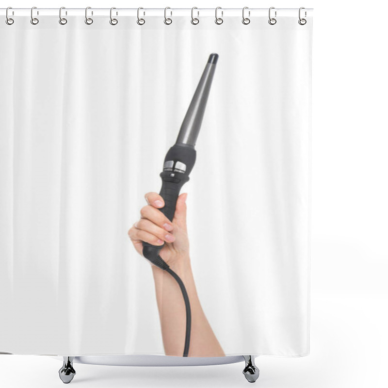 Personality  Curling Wand Shower Curtains