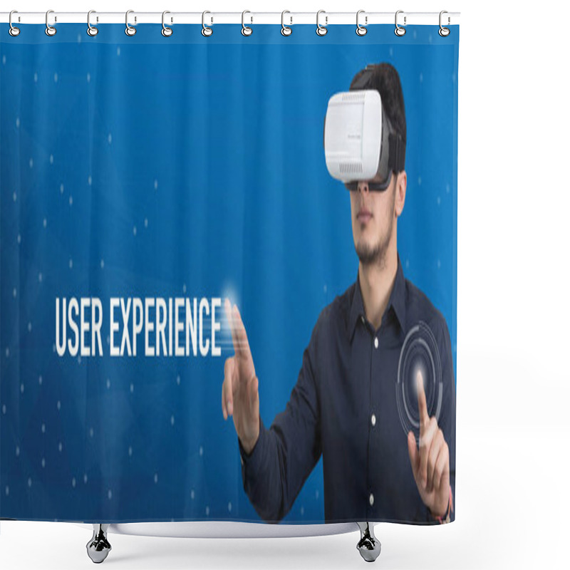 Personality  Future Technology And Business Concept Shower Curtains