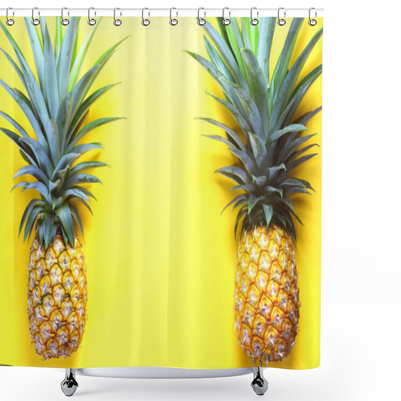 Personality  Hipter Pineapple. Summertime Concept Shower Curtains