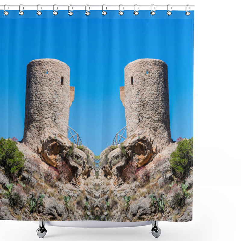 Personality  Watchtowers In Spain       Shower Curtains