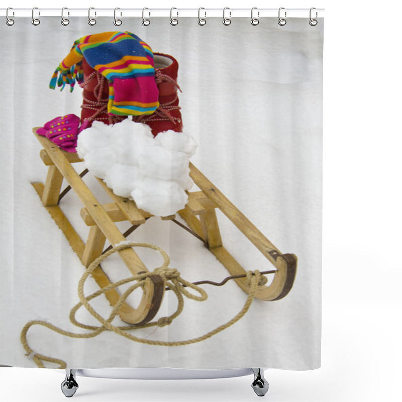 Personality  Snow Fun Shower Curtains