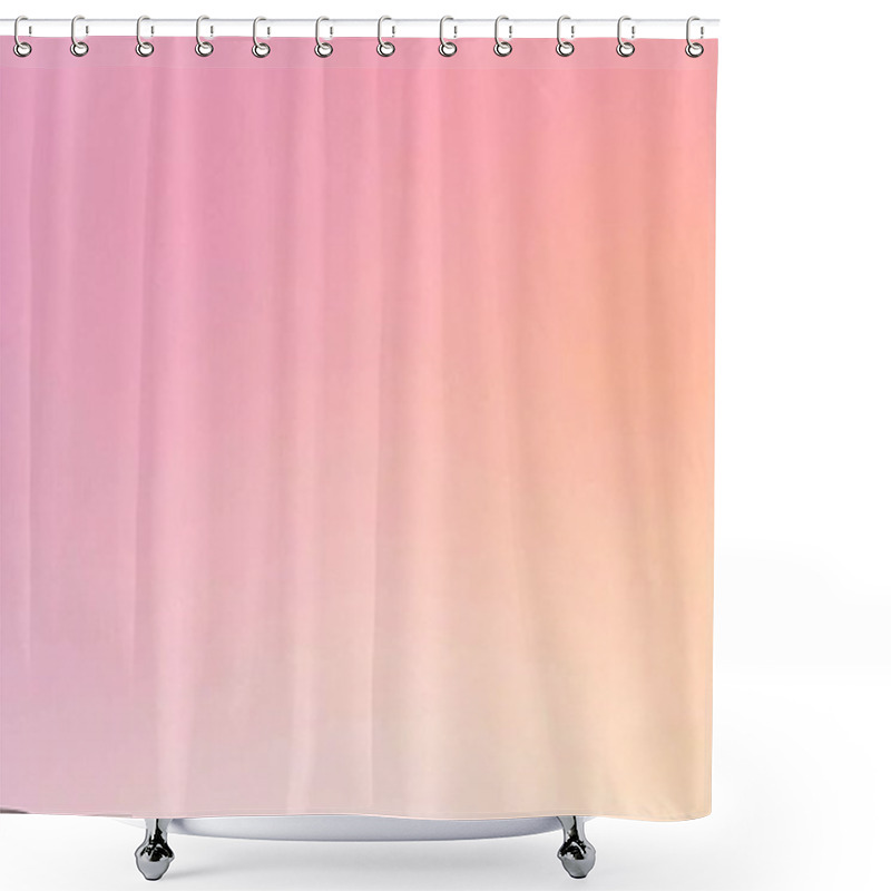 Personality  Soft Pink And Peach Gradient Minimalist Background Shower Curtains