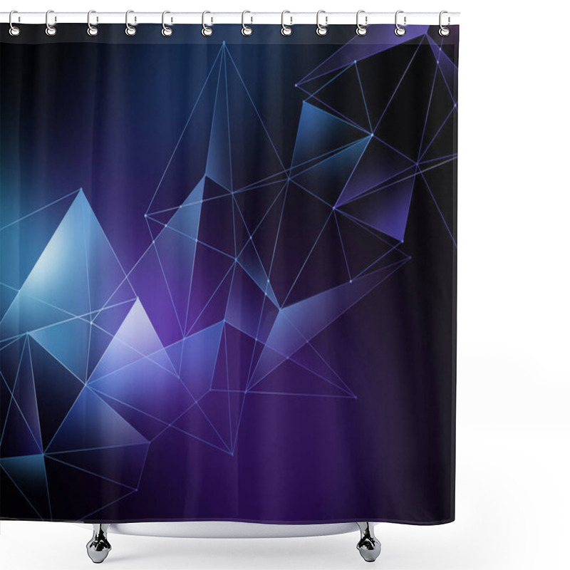 Personality  Abstract Vivid Geometrical  Background Shower Curtains