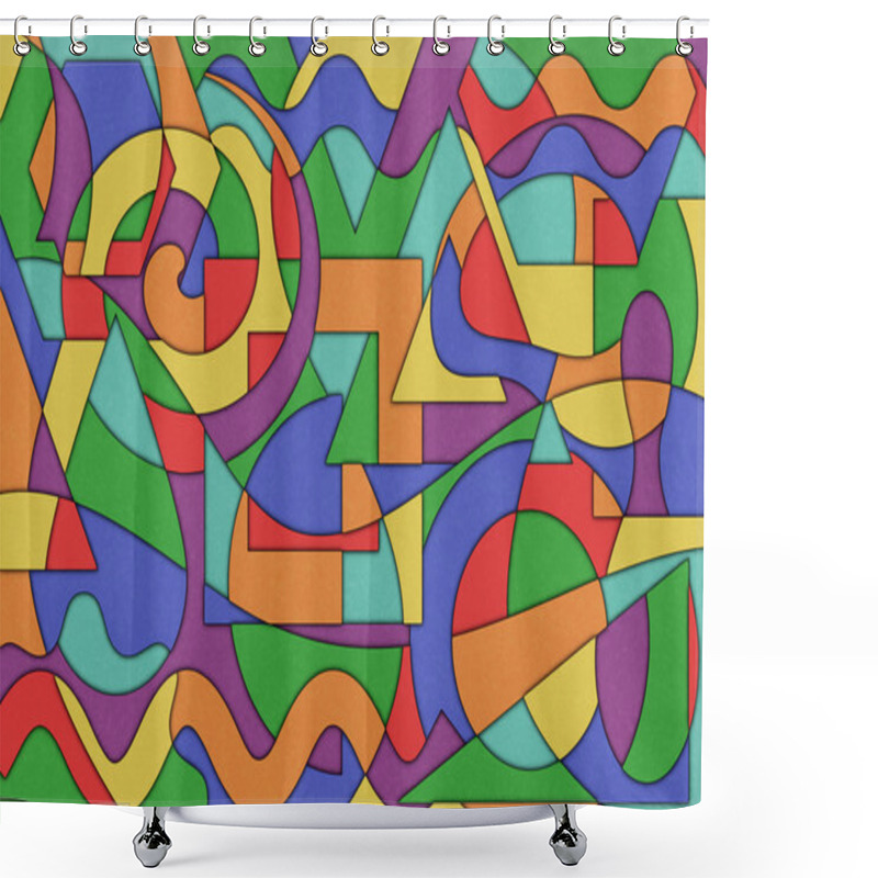 Personality  An Abstract Background Shower Curtains