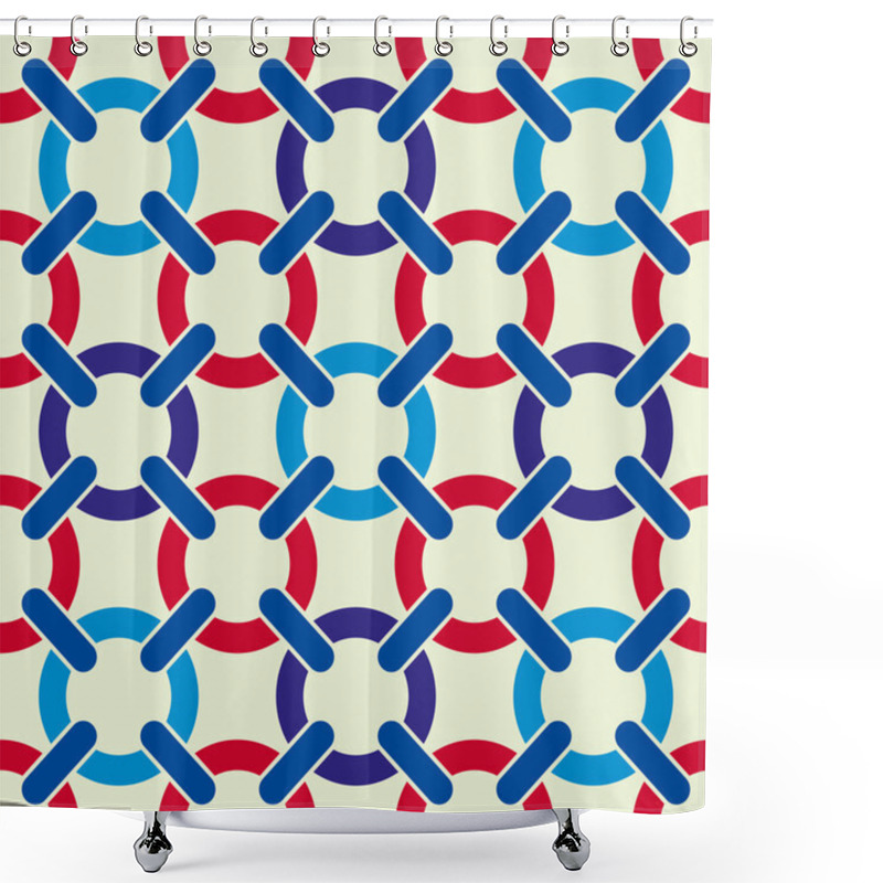 Personality  Lattice Seamless Pattern, Vector Background. Shower Curtains