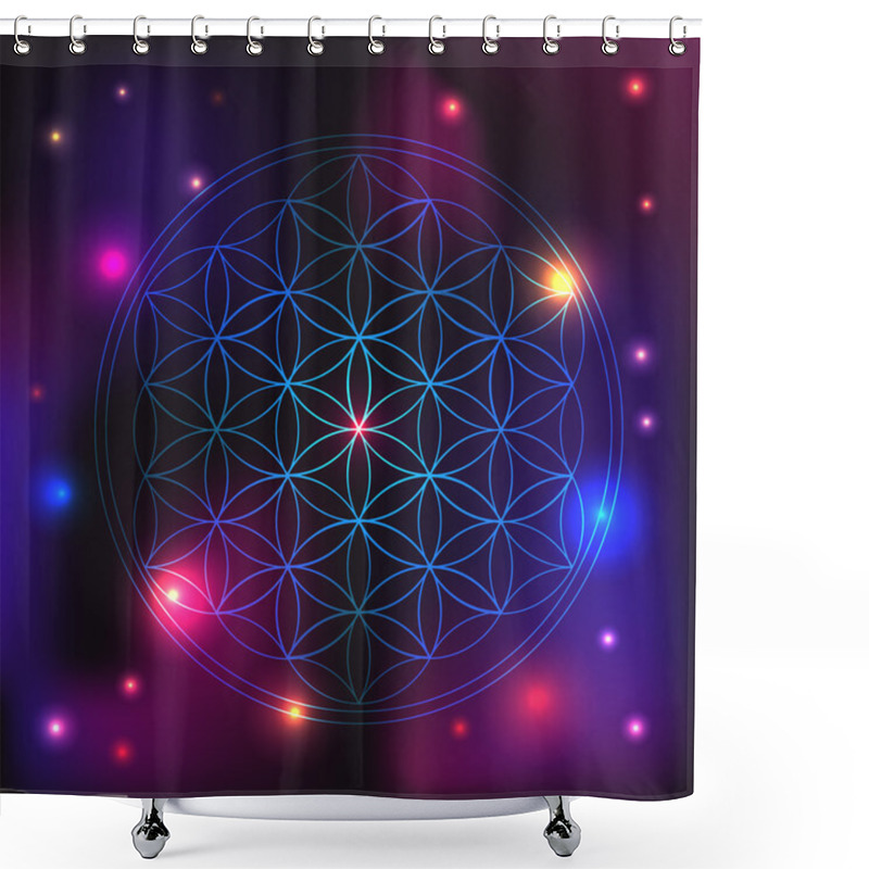 Personality  Acred Geometry Abstract Background Shower Curtains