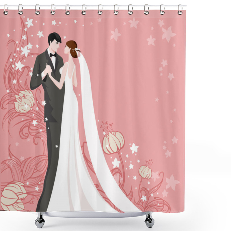 Personality  Wedding Shower Curtains