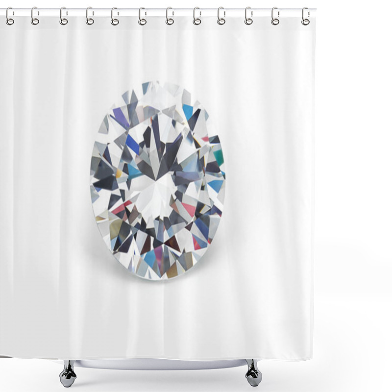 Personality  Loose Diamonds Brilliant Cut Shower Curtains