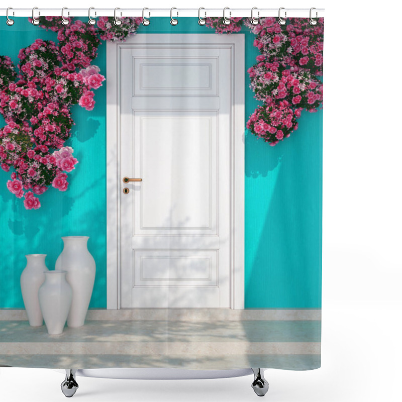 Personality  Entrance Of A House. Shower Curtains