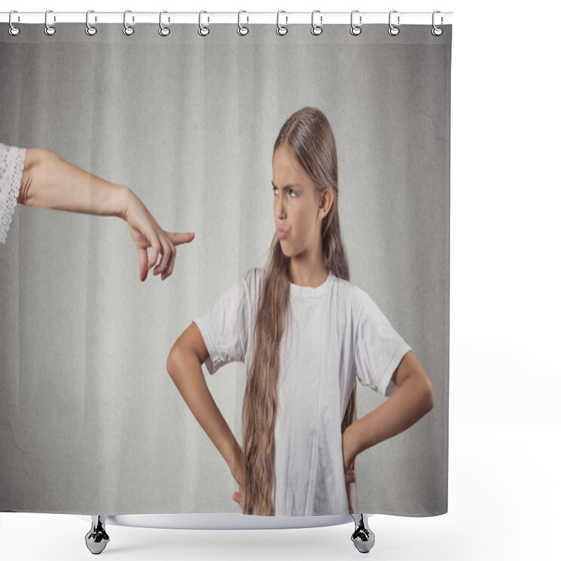 Personality  Child Parent Confrontation Shower Curtains