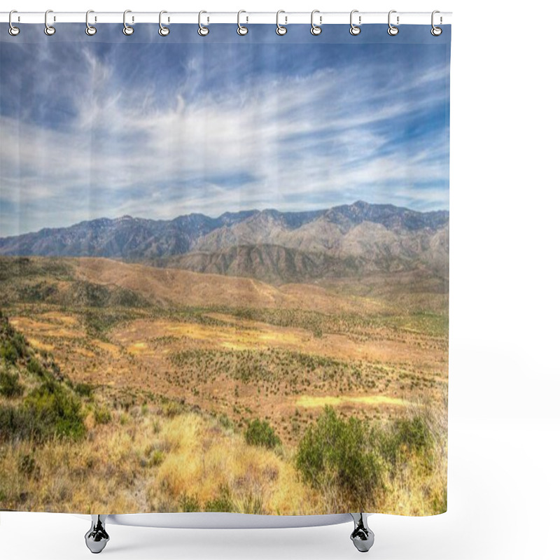 Personality  Arizona Mountain Landscape. Wide Sweeping View Of The Vast Desert Wilderness In Southern Arizona. Shower Curtains