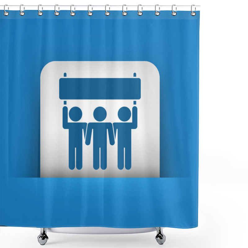 Personality  Protest Or Support Group Shower Curtains