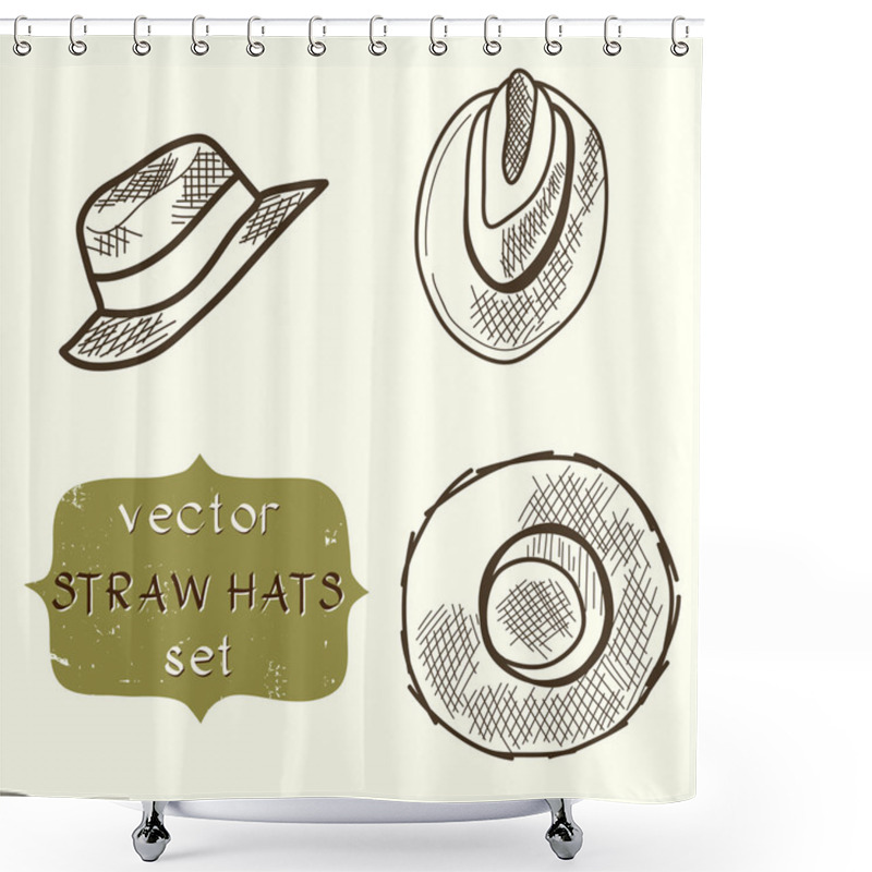 Personality  Hats. Shower Curtains