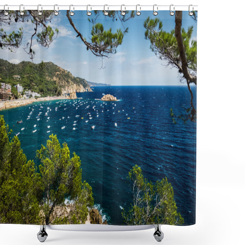 Personality  Sea And Anchored Boats Shower Curtains