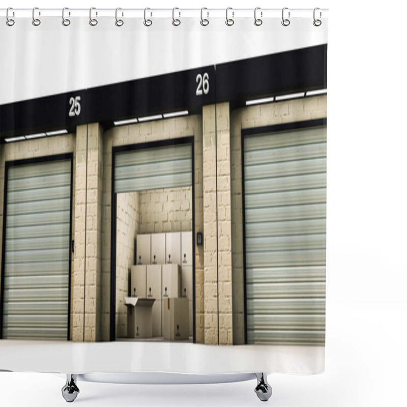 Personality  Self Storage Shower Curtains