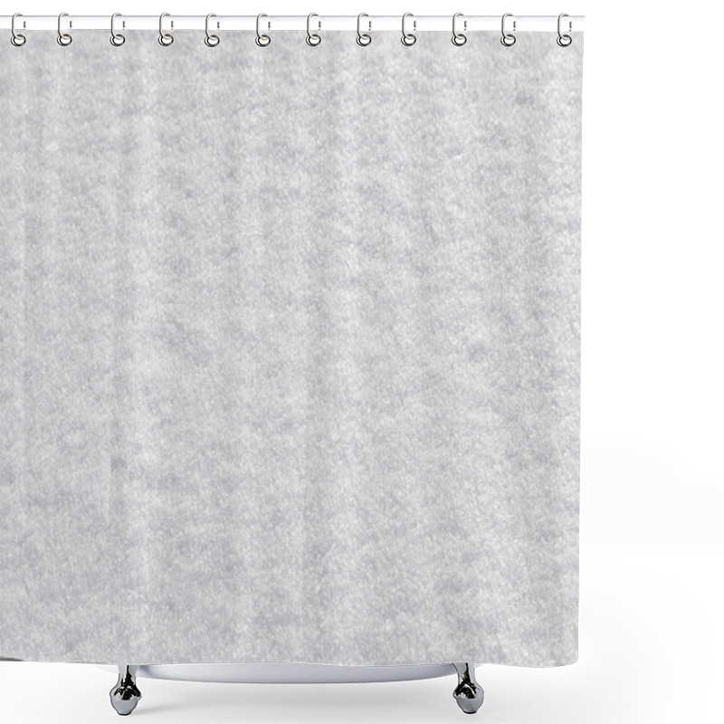 Personality  Background Of White Fluffy Snow Shower Curtains