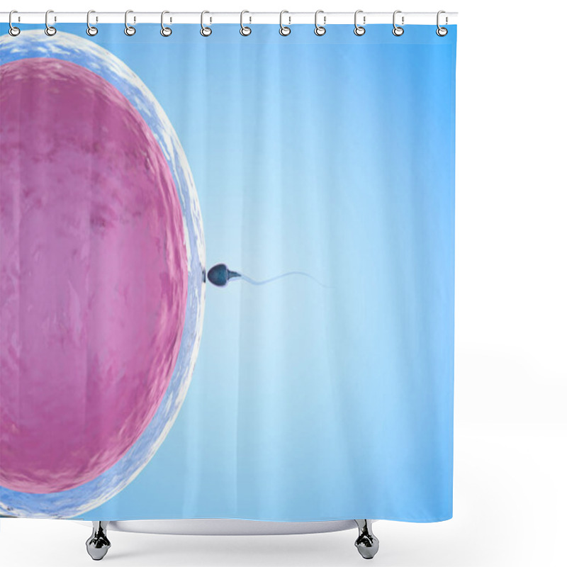 Personality  Sperm With Ovum Shower Curtains