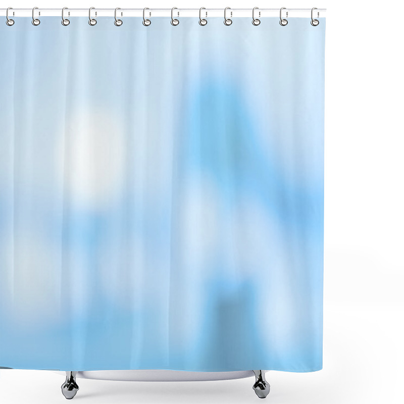 Personality  Blue Tones Background Shower Curtains