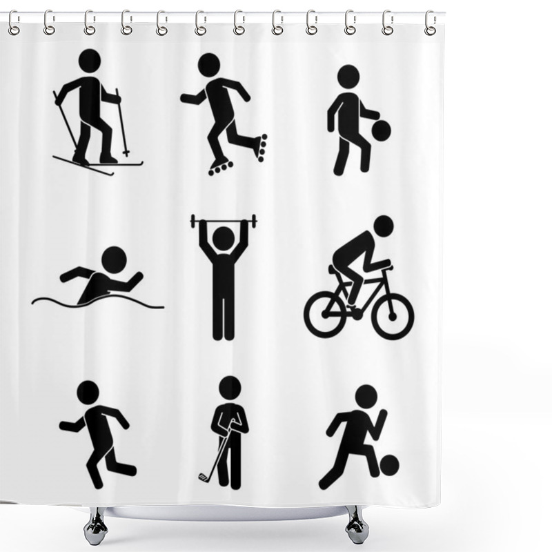 Personality  Fitness Pattern  Shower Curtains