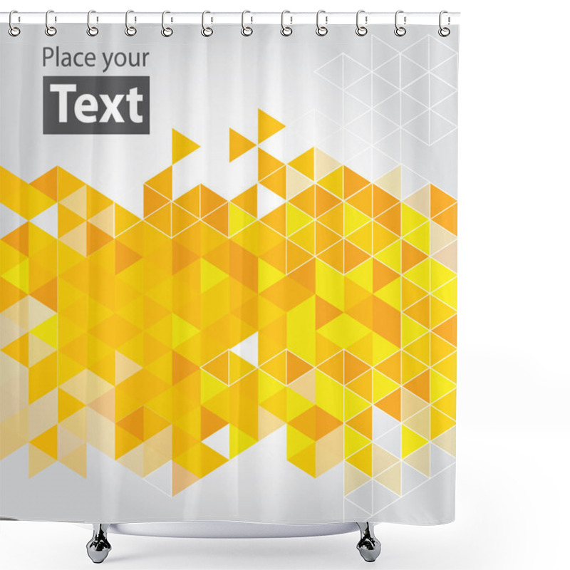 Personality  Abstract Mosaic Background. Shower Curtains