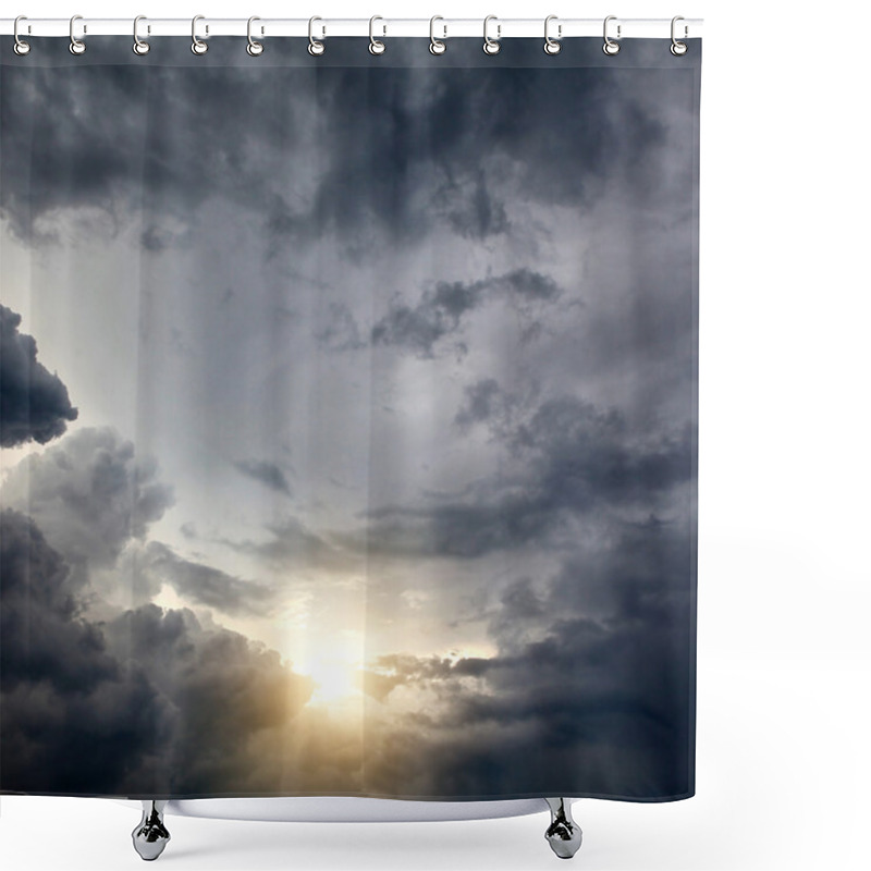 Personality  Cloudscape Background Shower Curtains