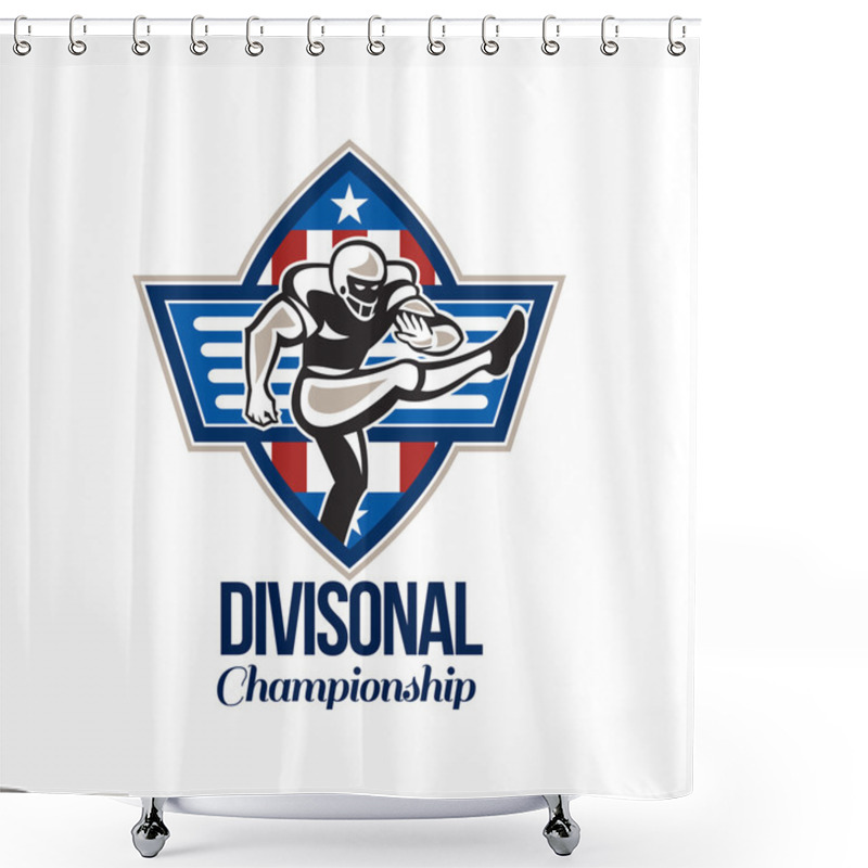 Personality  American Football Divisional Championship Shower Curtains