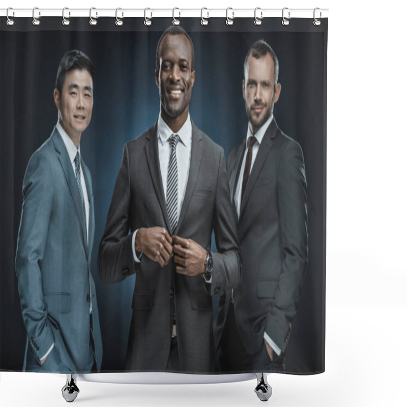 Personality  Multicultural Business People Shower Curtains