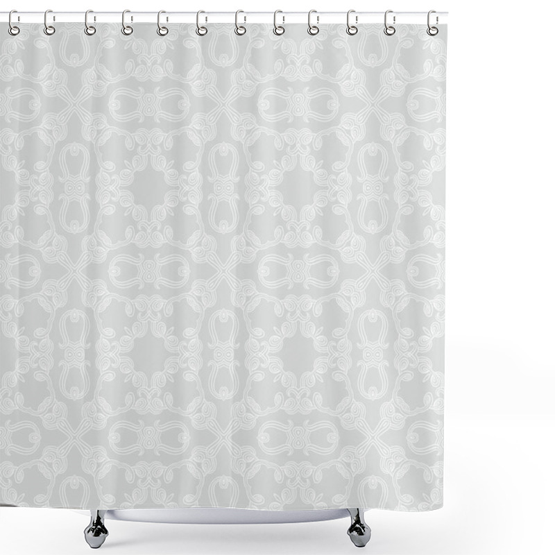 Personality  Seamless Vector In Baroque And Rococo Style Shower Curtains