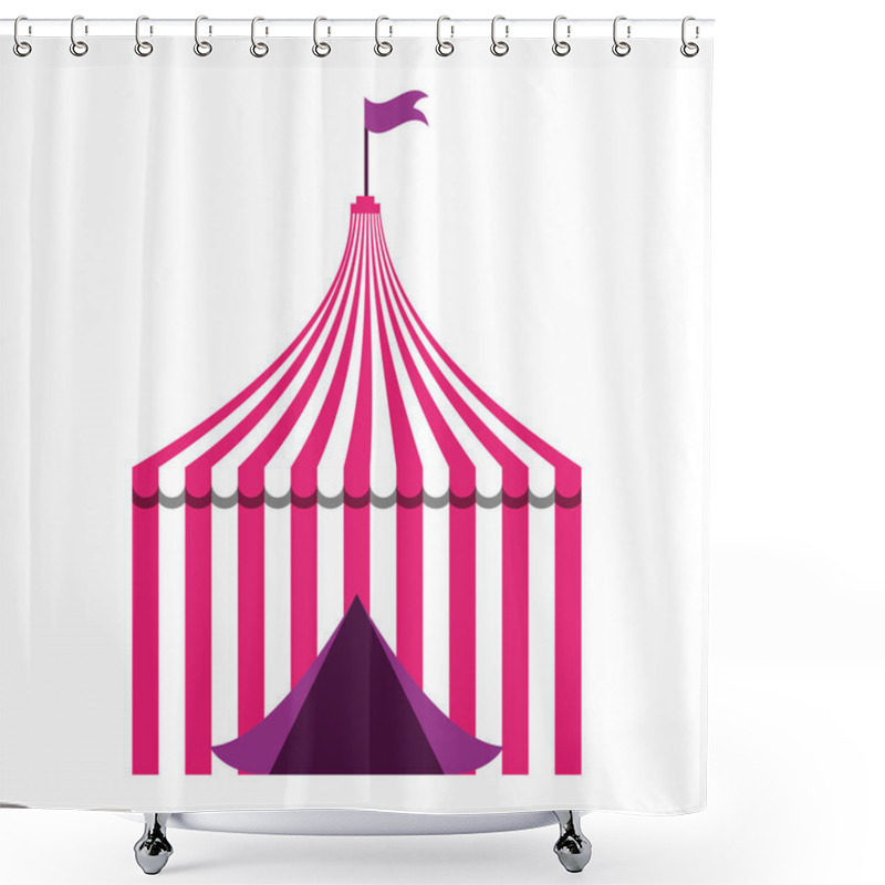 Personality  Tent Circus Carnival Shower Curtains