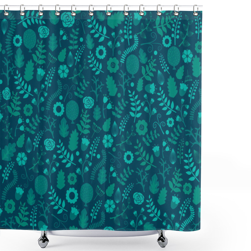 Personality  Floral Seamless Pattern Shower Curtains