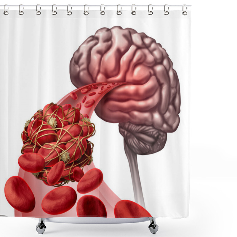 Personality  Brain Blood Clot Shower Curtains