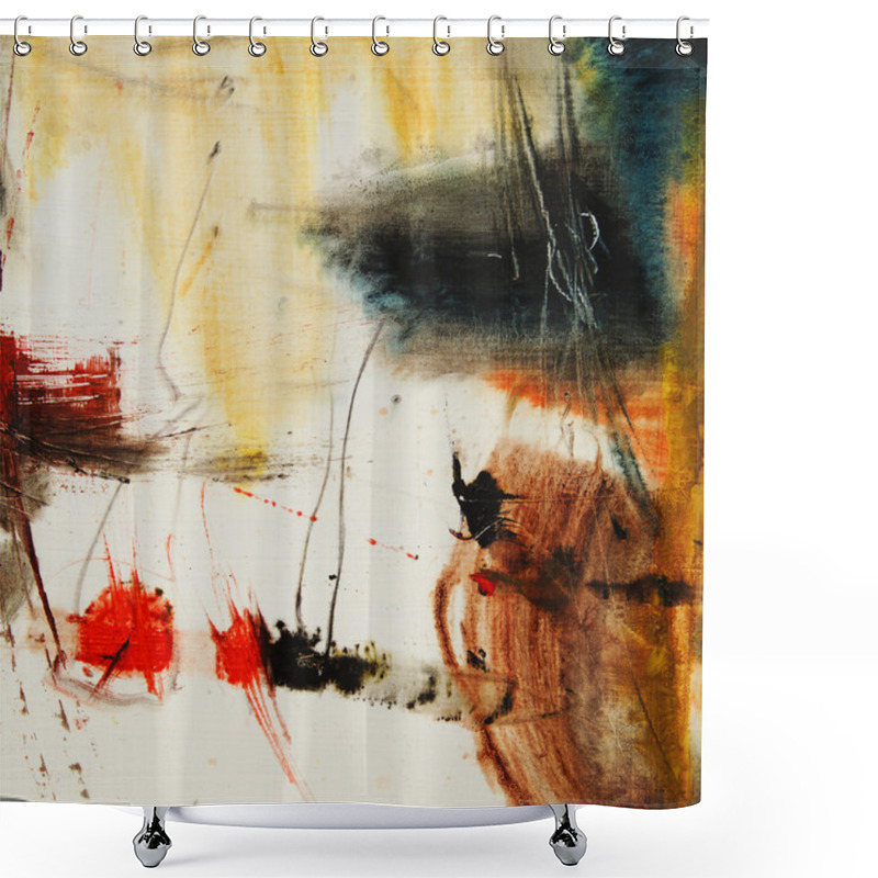 Personality  Abstract Oil Painting Shower Curtains