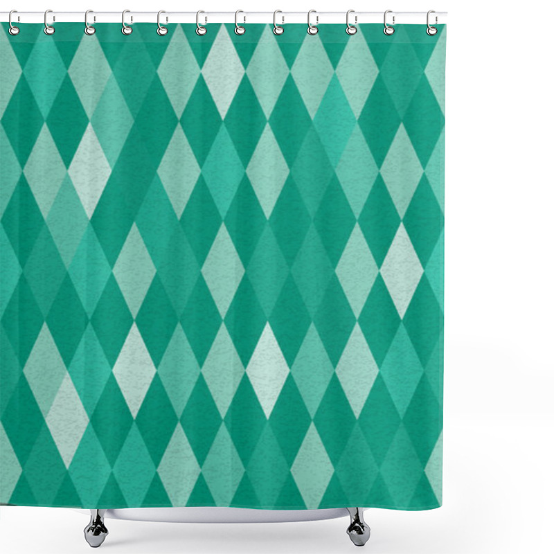 Personality  Harlequin Argyle Vector Seamless Pattern Shower Curtains