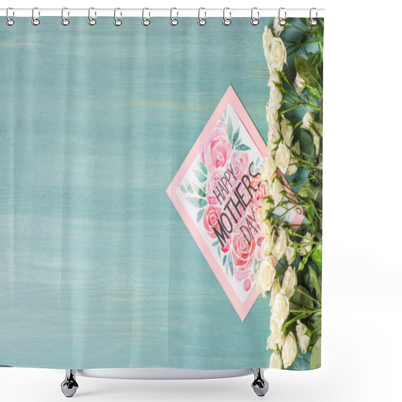 Personality  Happy Mothers Day Card Shower Curtains