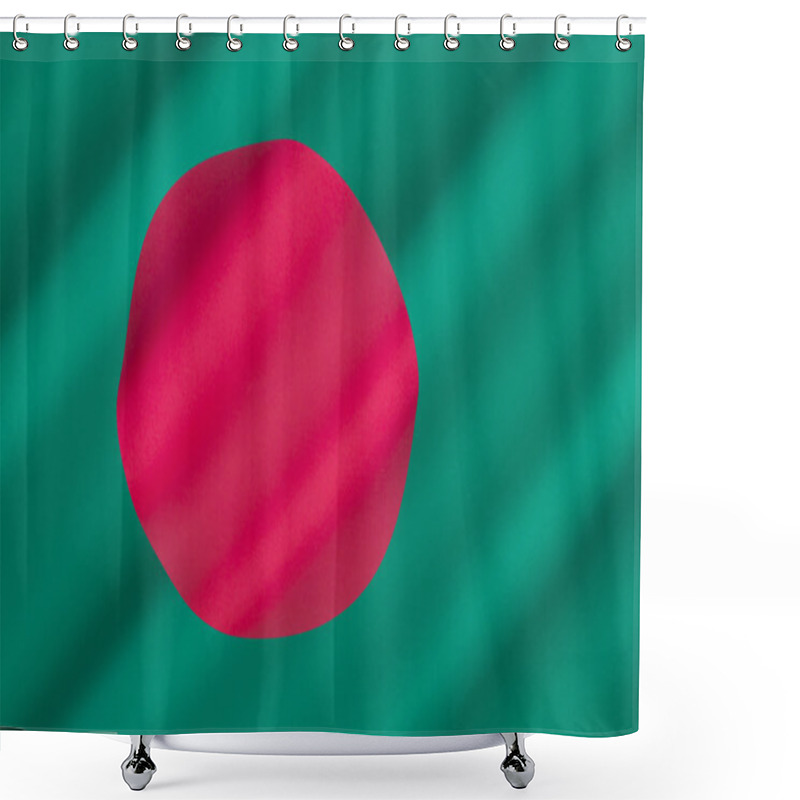 Personality  Flag Of Bangladesh Shower Curtains