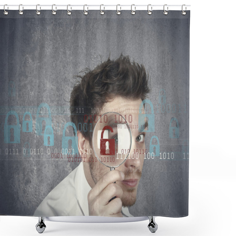 Personality  Virus Search Shower Curtains