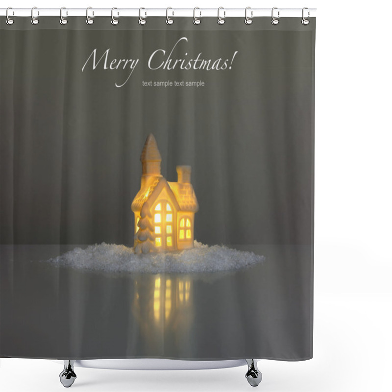 Personality  Festive Light In House Shower Curtains