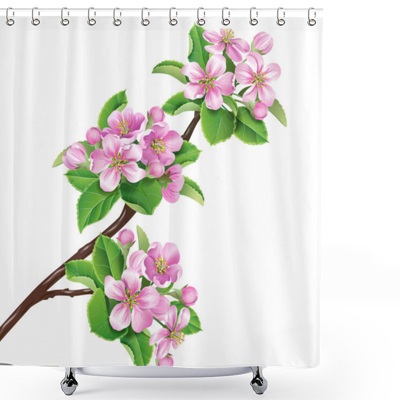 Personality  Flowering Branch Shower Curtains