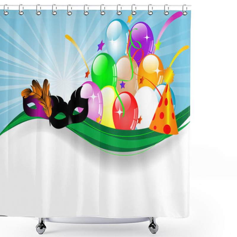 Personality  Carnival Background Shower Curtains