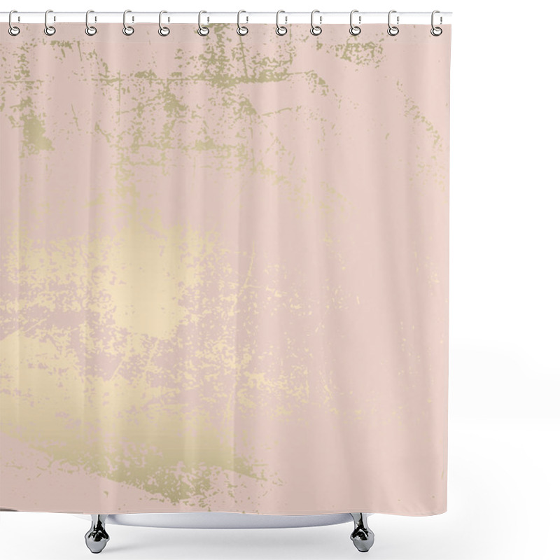 Personality  Vector Illustration Design Of Abstract Grunge Effect Pastel Gold Shower Curtains