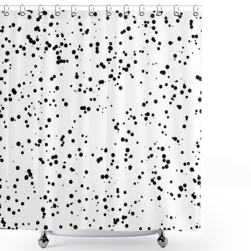 Personality  White Abstract Background With Circles Shower Curtains