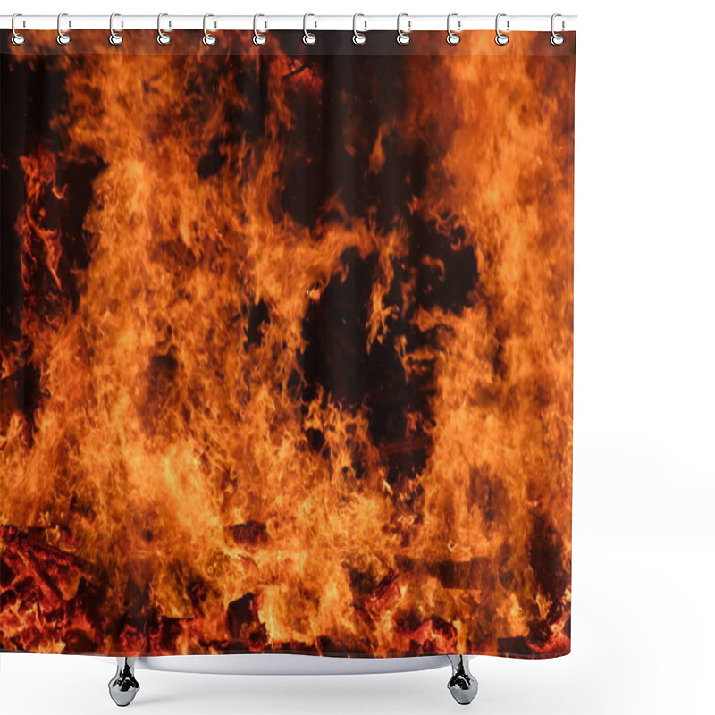 Personality  Bonfire In Luxembourg Shower Curtains